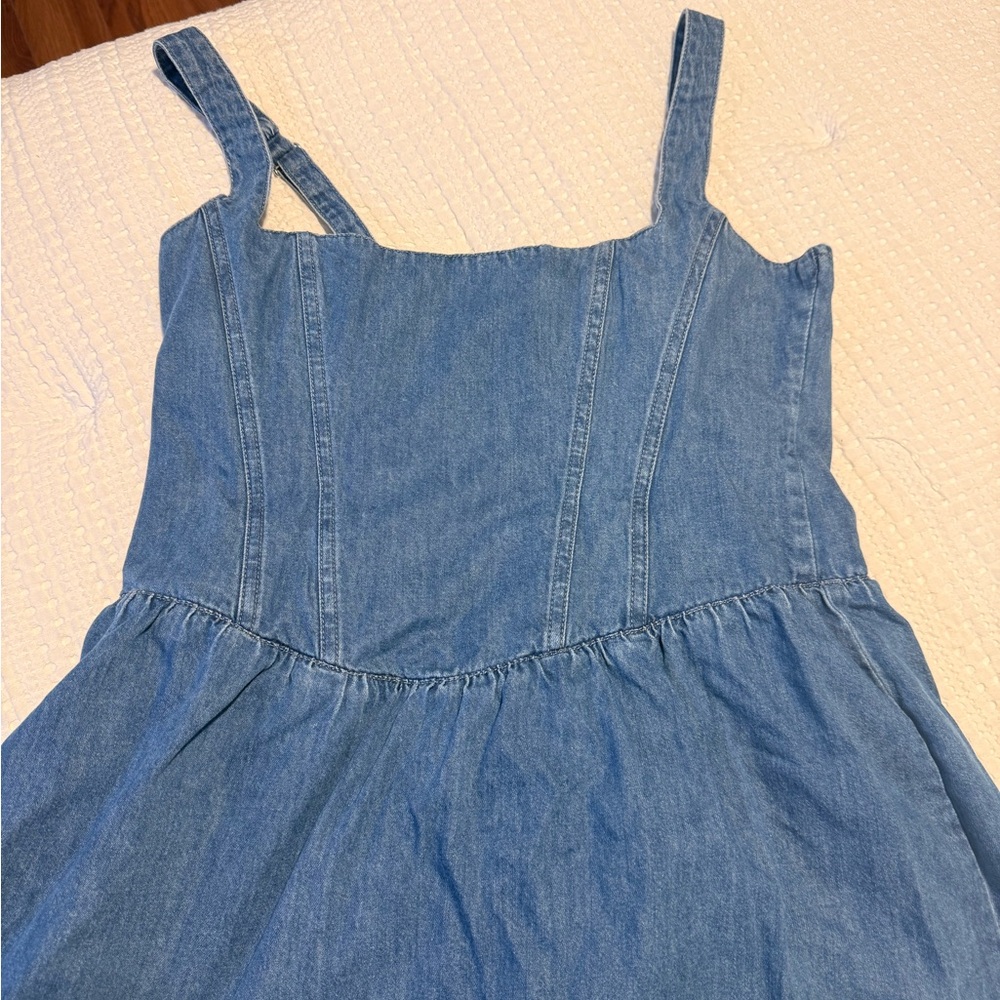 Show Me Your MuMu Blue Denim Mini Dress - Picture 3 of 5